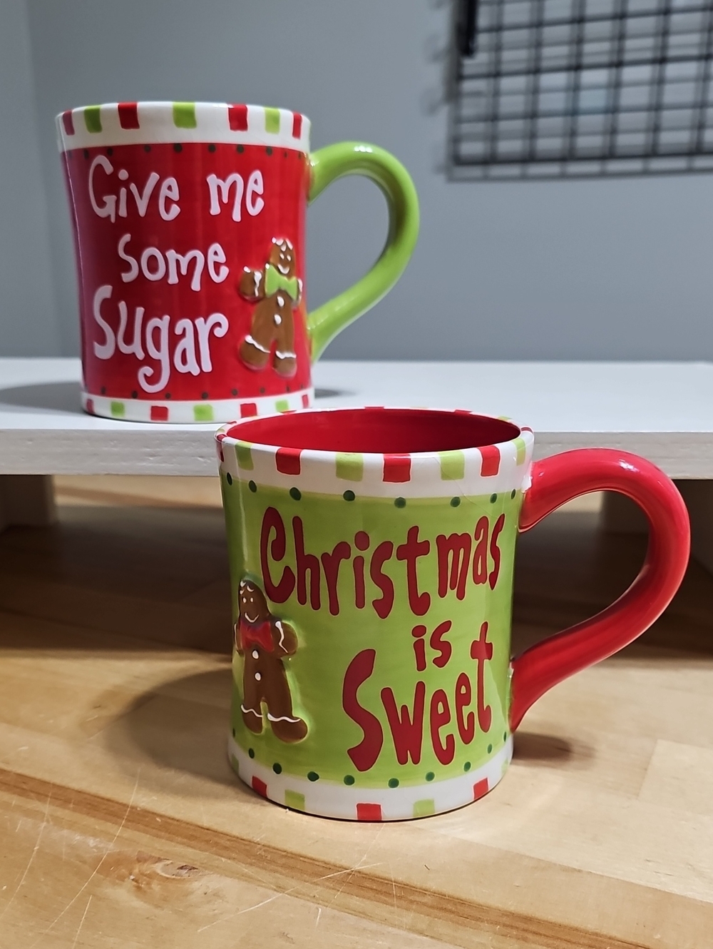 Cracker Barrel Christmass Mugs Set of 2